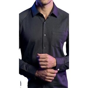 Ministry of Supply Large  Apollo Raglan Sport Shirt NASA Tech Navy Blue Sport